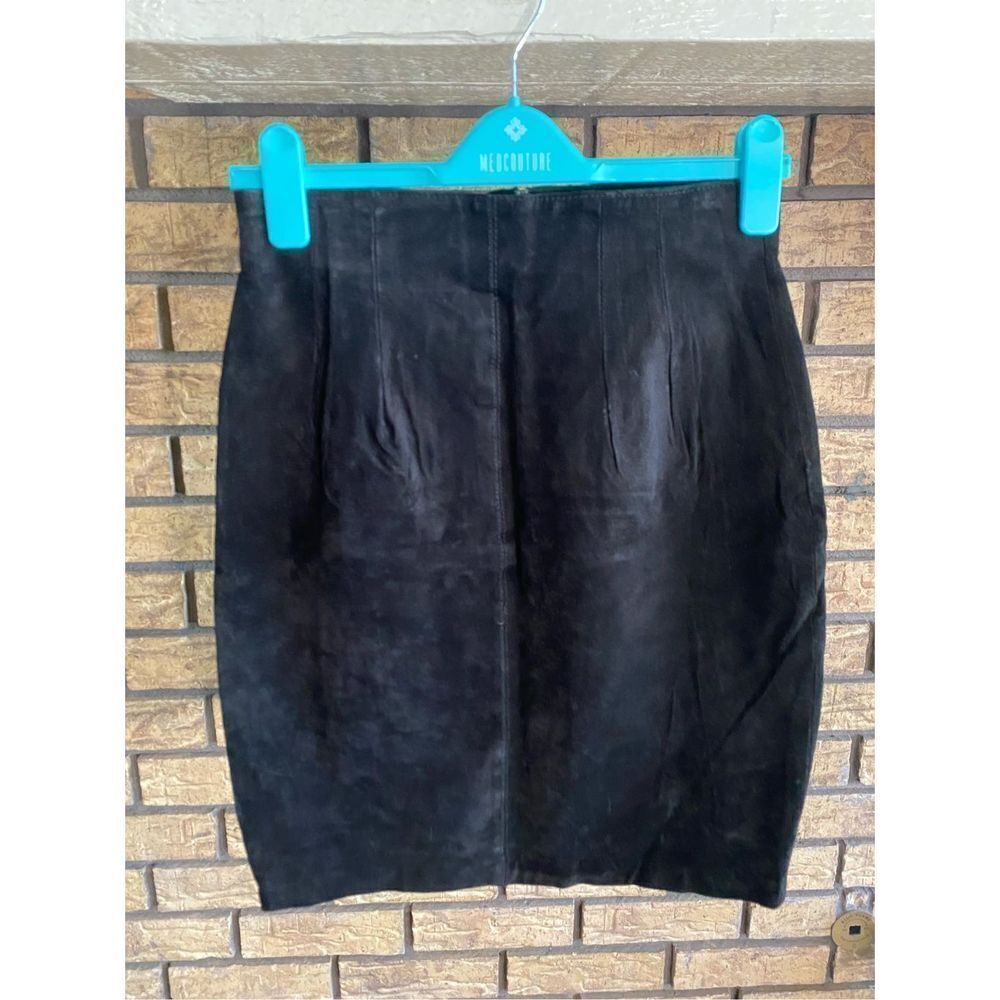 Amanda Smith Silky‎ Suede Leather Skirt